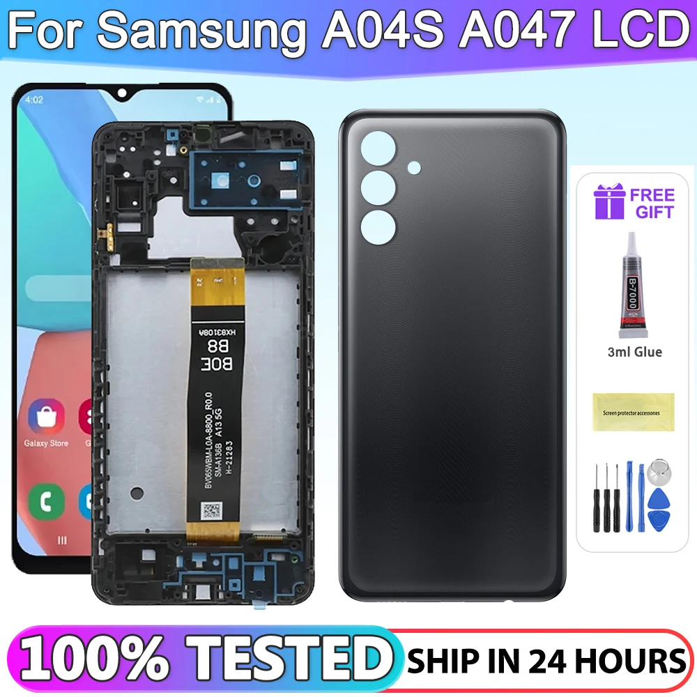 

6.5”For Samsung Galaxy A04S LCD A047F A047F/DS Display Touch Screen For Samsung A04s A047F/DSN LCD Digitizer Assembly Replacemen