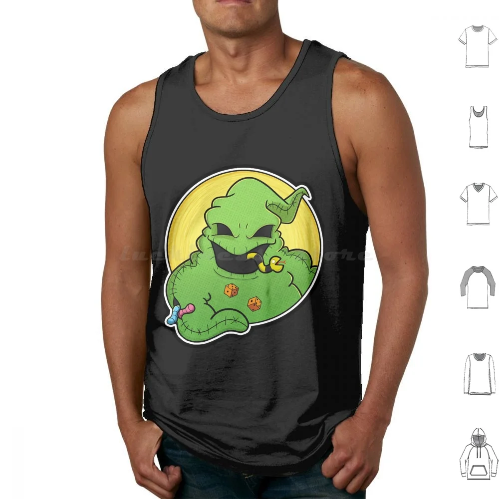 Oogie Boogie Tank Tops Print Cotton Oogie Boogie Man Creepies Creepy Creepy Creations Creepy Cute Halloween Horror