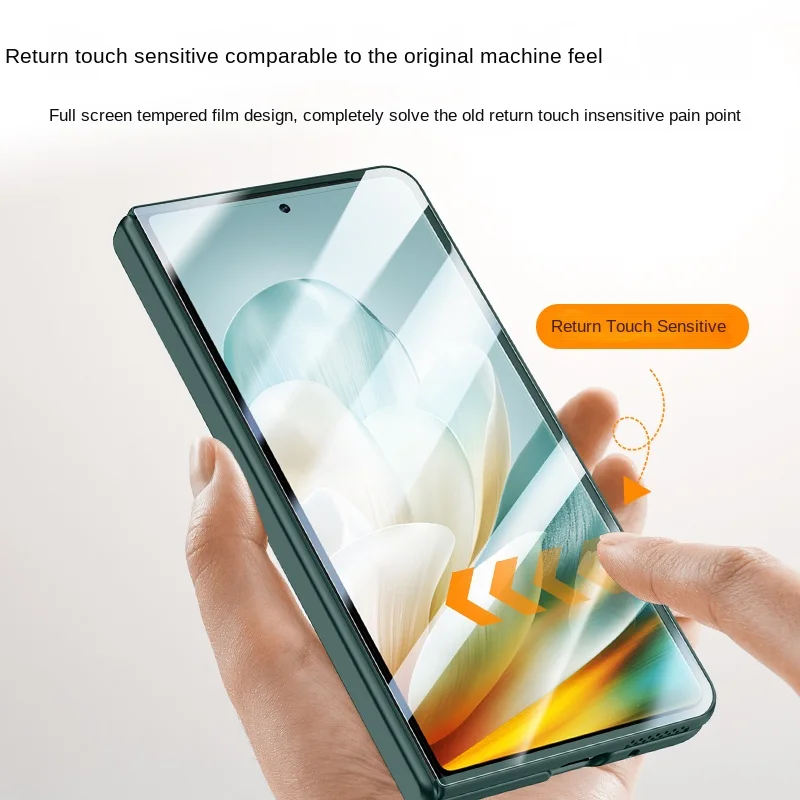 Luxury High End Glass Film Hinge HD screen Protector Back Cover For Honor Magic Vs3 Metal Camera bracket Shockproof Phone Case