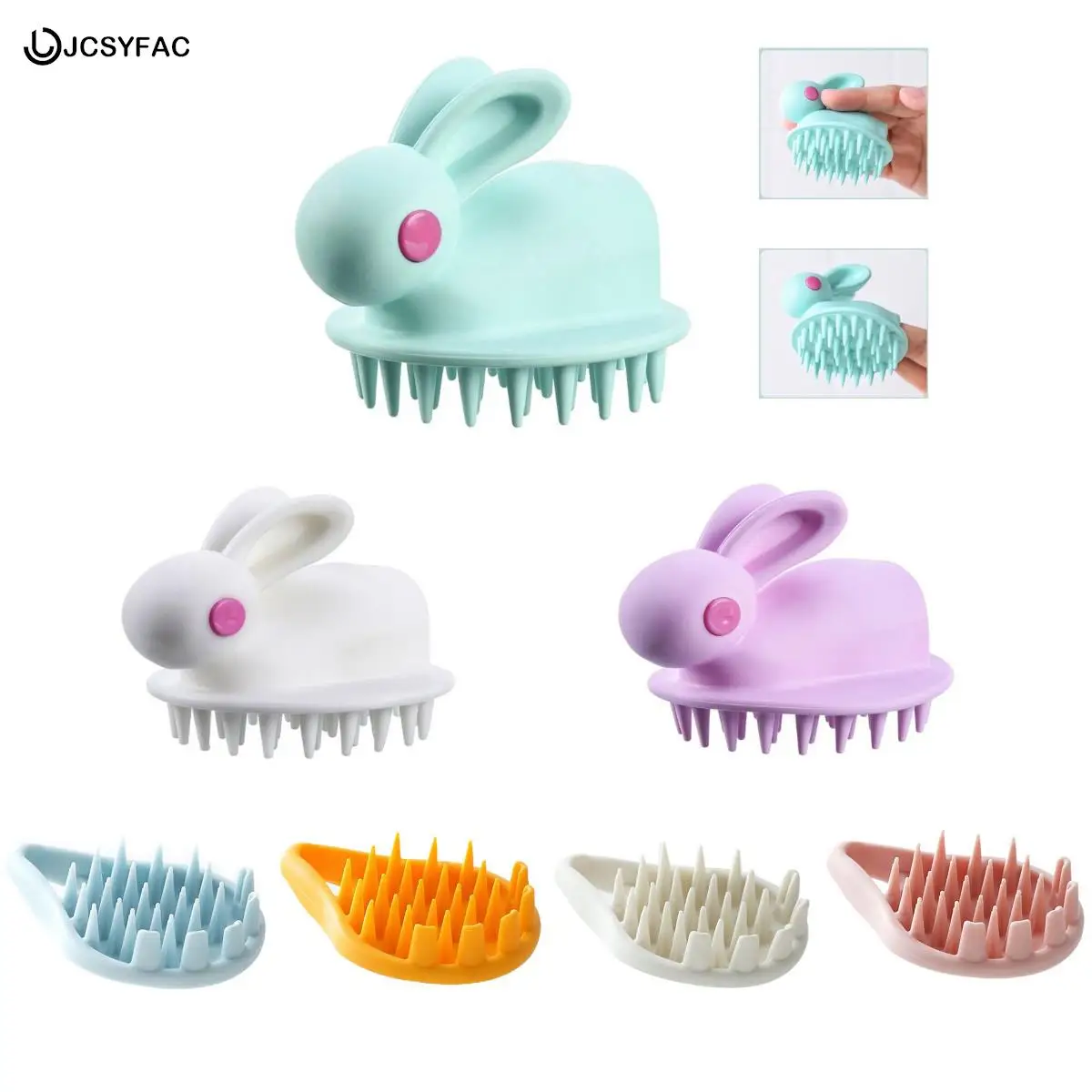 

Hair Scalp Massager Shampoo Brush Soft Silicone Shampoo Brush Massage Shampoo Brush Clean Scalp Bath Comb Scalp Beauty Health