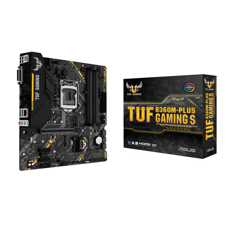 

ASUS TUF B360M-PLUS GAMING S Motherboard Intel LGA1151 B360 Chipset DIMM DDR4 Support i7 8700 8700K 8500 CPU Original Package