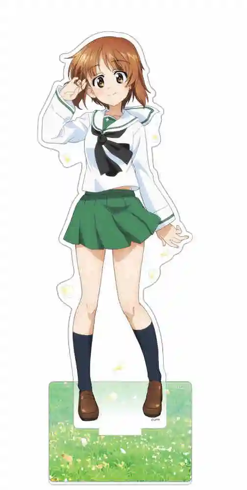 Anime Fans Gifts GIRLS und PANZER The Movie Sailor suit Superstar HD Figurel Acrylic Stand  PVC Desktop decoration About 15cm