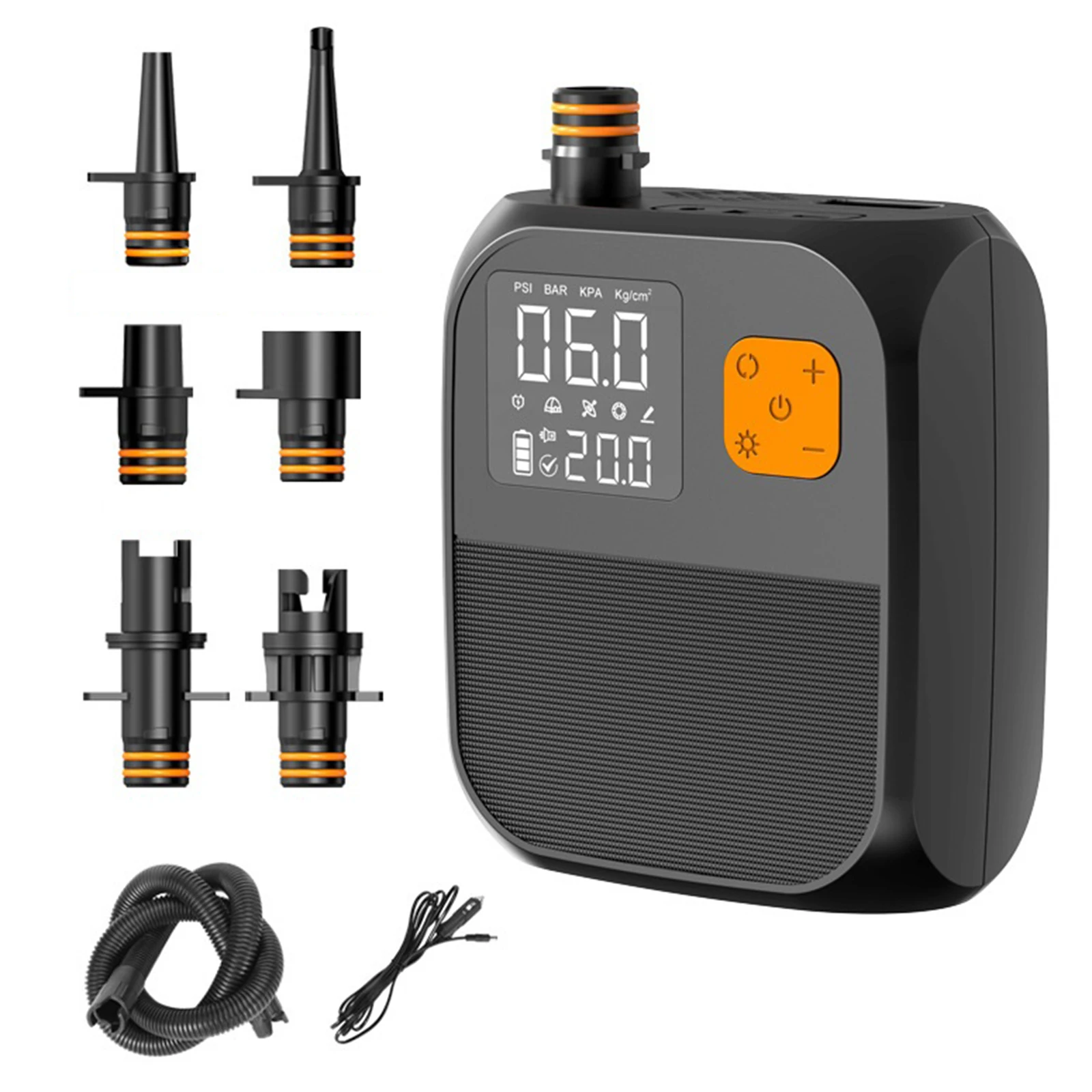 SUP Air Pump Rechargeable SUP Pump 25PSI Portable Electric Pump for Inflatable Stand Up Paddle Board Kayaks Boats