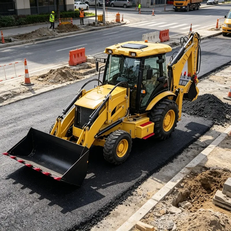 High Return on Investment Cost Effective Backhoe Loader One Machine Multiple Uses for Construction Rental Business Customized