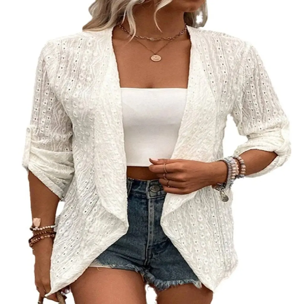 

Женский однотонный повседневный кардиган на осень-зиму, длиной до рукавов на пуговицах в европейском и американском стиле, независимая станция