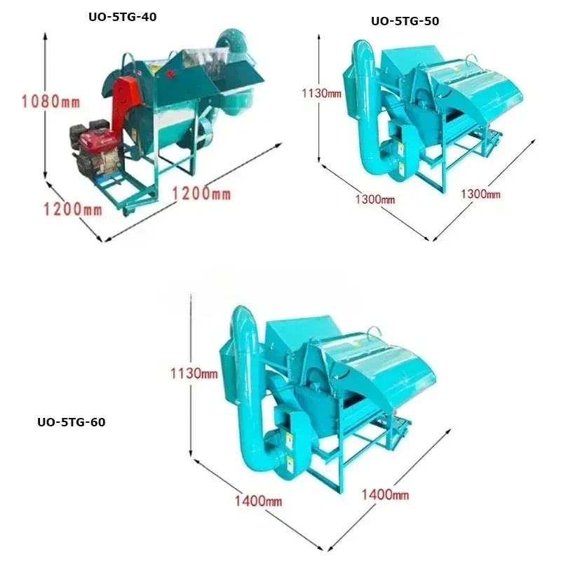 New Agricultural Electric Thresher Multifunctional for Rapeseed Soybeans Sorghum Wheat Soybean Rapeseed Harvest