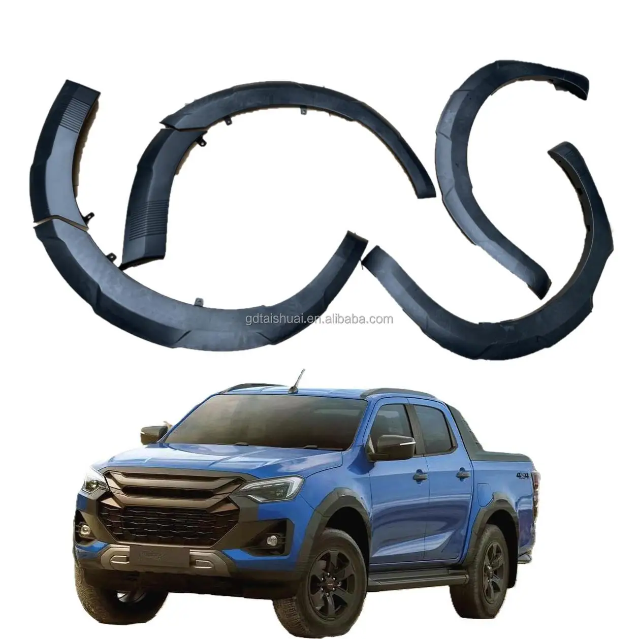 

4x4 Pickup Accessories Wheel Eyebrow Mud Flap Splash Arch Guard Car Fender Flares for Dmax D-max 2021 2024