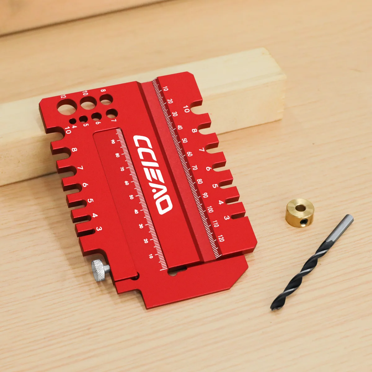 New Alloy Multifunctional Woodworking Tool Can Be Used As An Integrated Tool for Drilling,positioning, Measuring and Marking