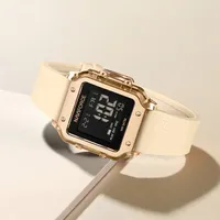 NAVIFORCE Digital Watch Time Date Week Display Silicone Strap Women's Watch Fashion Multifunctional Waterproof  Lady Wrist Watch