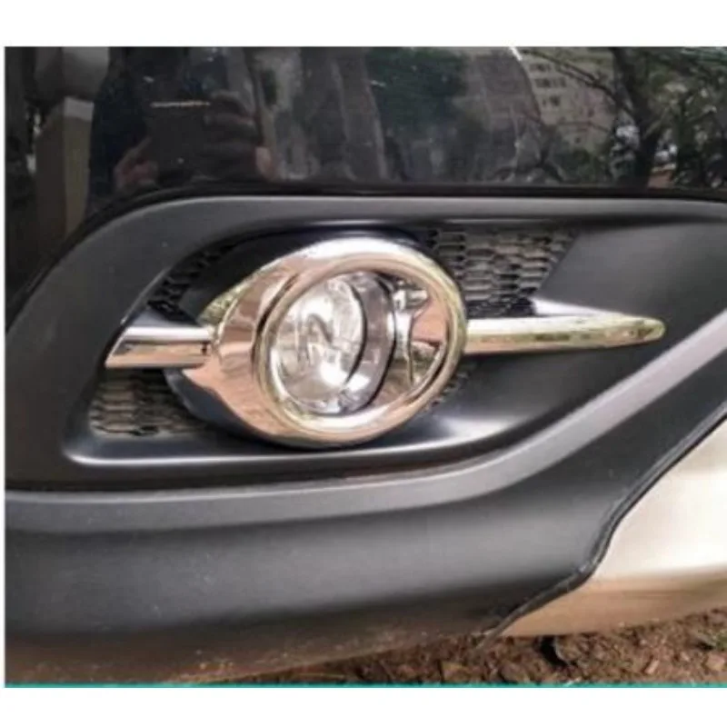 Car-styling For Honda CRV CR-V 2012 2013 2014 high quality ABS Chrome Rear+Front fog lamp cover trim Car-styling