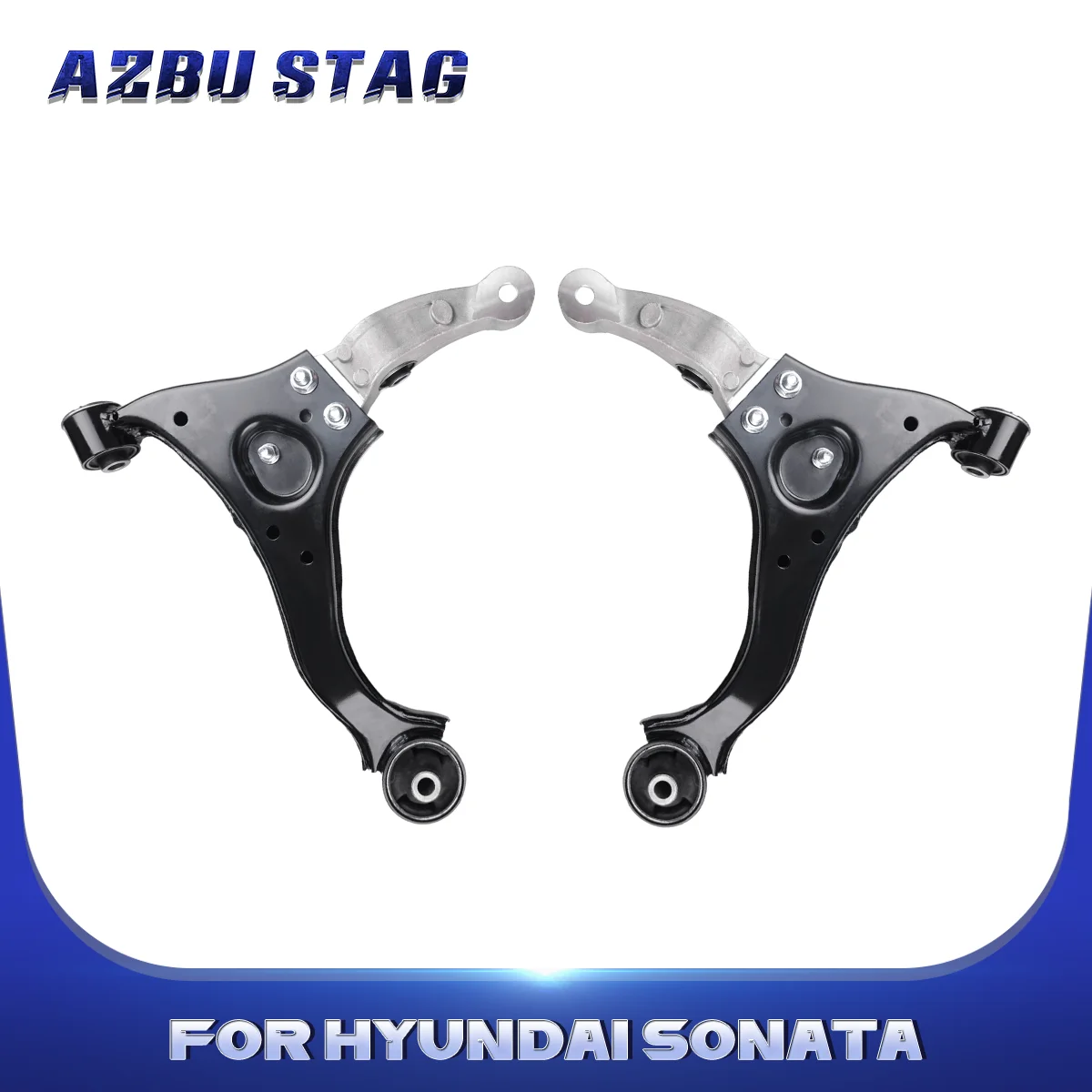 AzbuStag 2Pcs Front Lower Left Right Control Arm Suspension Kit for HYUNDAI SONATA 2006 2007 2008 2009 2010 545003K060