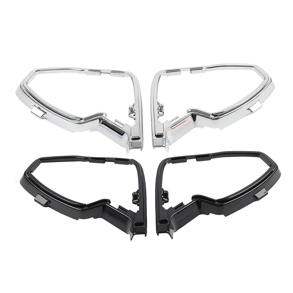 

2Pcs Motorbike Mirror Mount Cover Base Fairing Trim Decoration For Honda Goldwing 1500 GL1500SE GL1500I 1988-2000 Black/Chrome