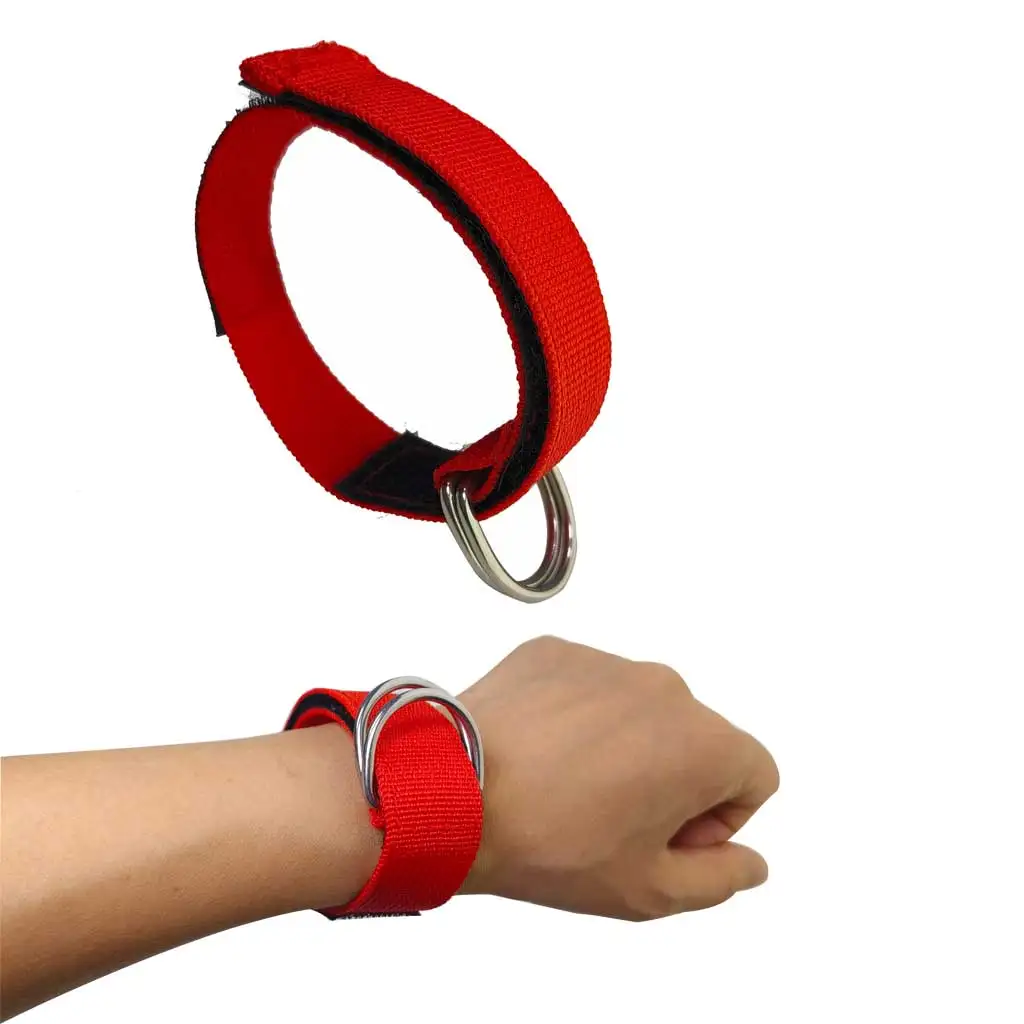 Diving Wrist Strap Adjustable Diver Wristband with Stainless Steel D Ring for Flashlights Cameras Compass Dive Slates Hanger