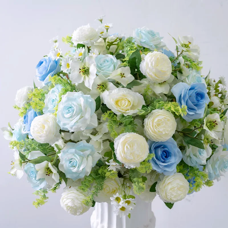 الفاخرة الأبيض الوردي الزفاف الجدول المركزية الكرة الاصطناعي الفاوانيا روز تشكيلة زهور المرحلة الطابق الزهور الحدث الدعائم الطرف #2