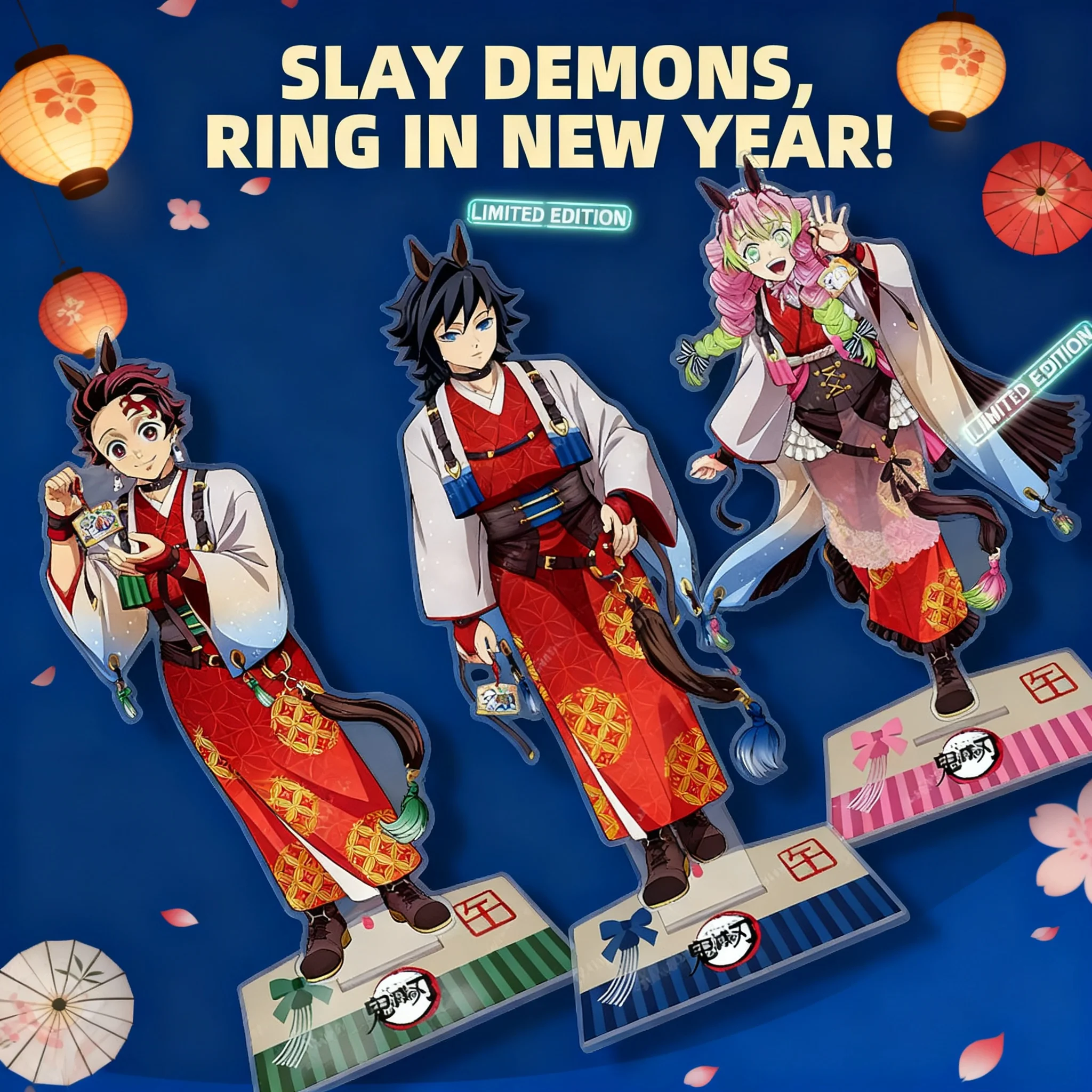 

Demon Slayer Kimetsu no Yaiba New Year 2026 Series 16cm Acrylic Standee Giyu Tomioka Figure Anime Merchandise Collectible Gift