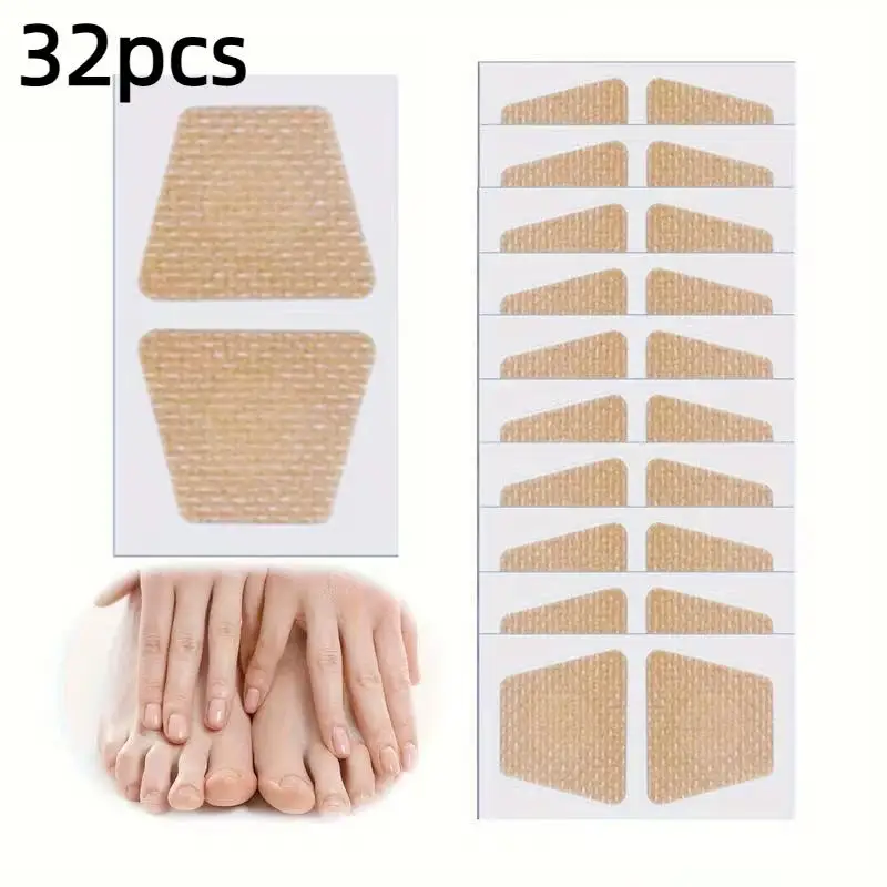 32Pcs Waterproof Toenail Fungus Repair Patches Ingrown Nail Correction Sticker For Discolored Damaged Nail Foot Care