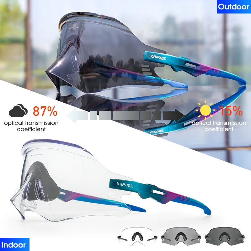 Kapvoe Photochromic Sport Sunglasses 6