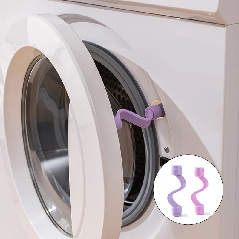 

5pcs Silicone Washing Machine Door Safety Lock for Ventilated and Anti Mold Magnetic Laundry Keep Washer Door