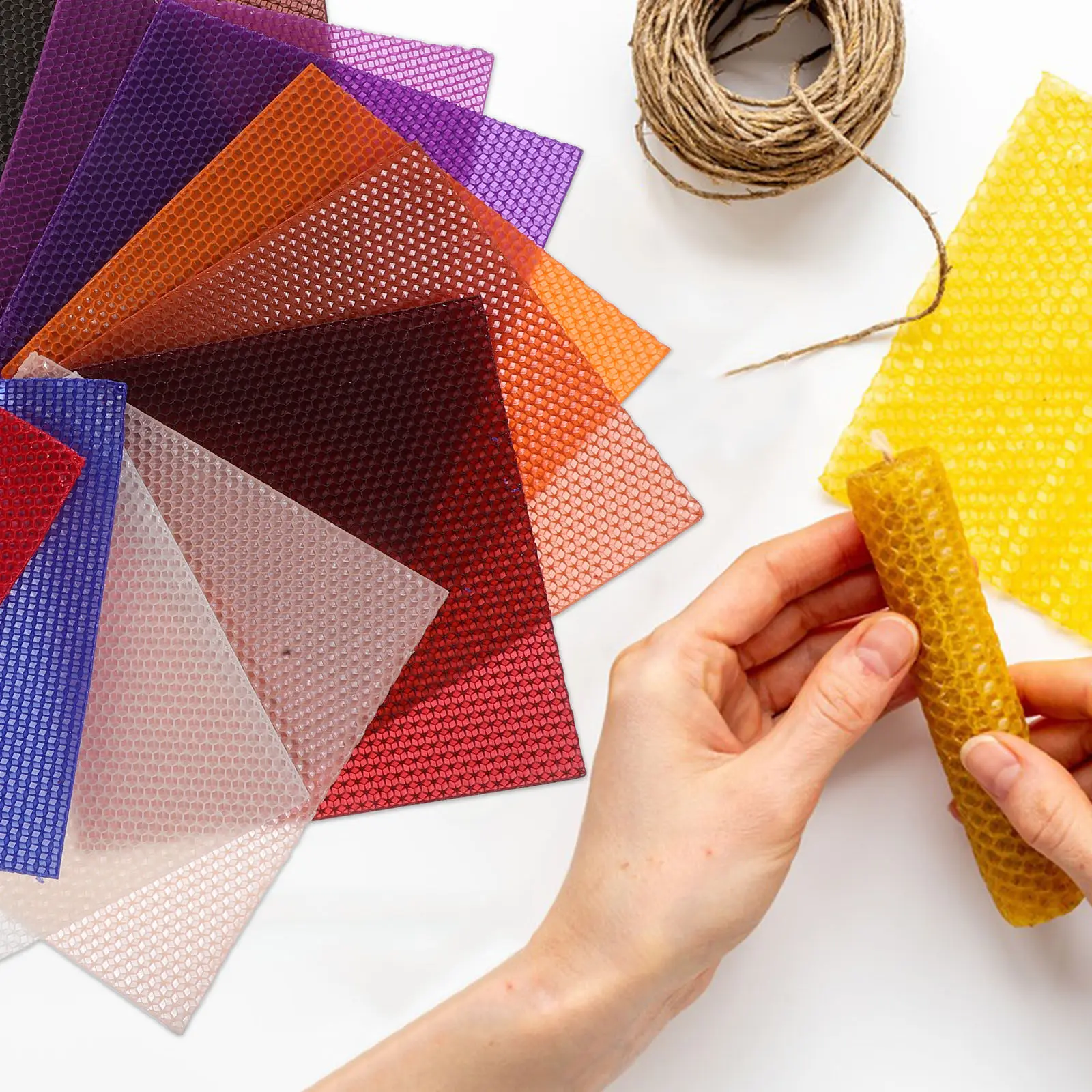 1세트 밀랍 시트 롤형 왁스 시트 벌집 모양 DIY 향 - Beeswax Sheet Roll 리뷰 및 가격