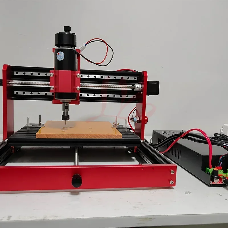 LY 3020 플러스 풀 메탈 데스크탑 CNC 조각 절단기, 목재 PVC 아크릴 PCB 레이저 모듈, 오프라인 컨트롤러 포함, 220V