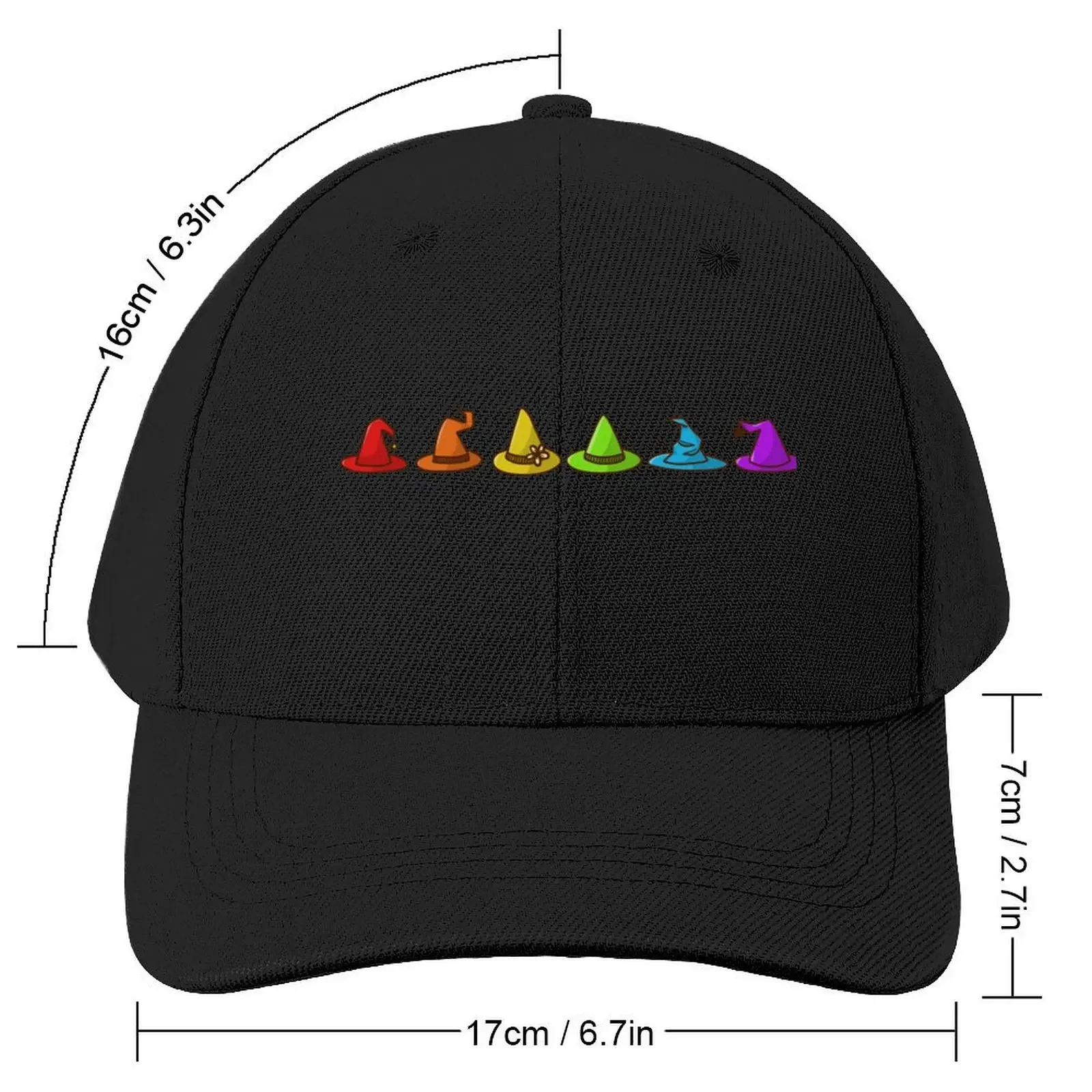 Rainbow Witch Hats Baseball Cap |-F-| Mountaineering Sun Hats For Women Men's