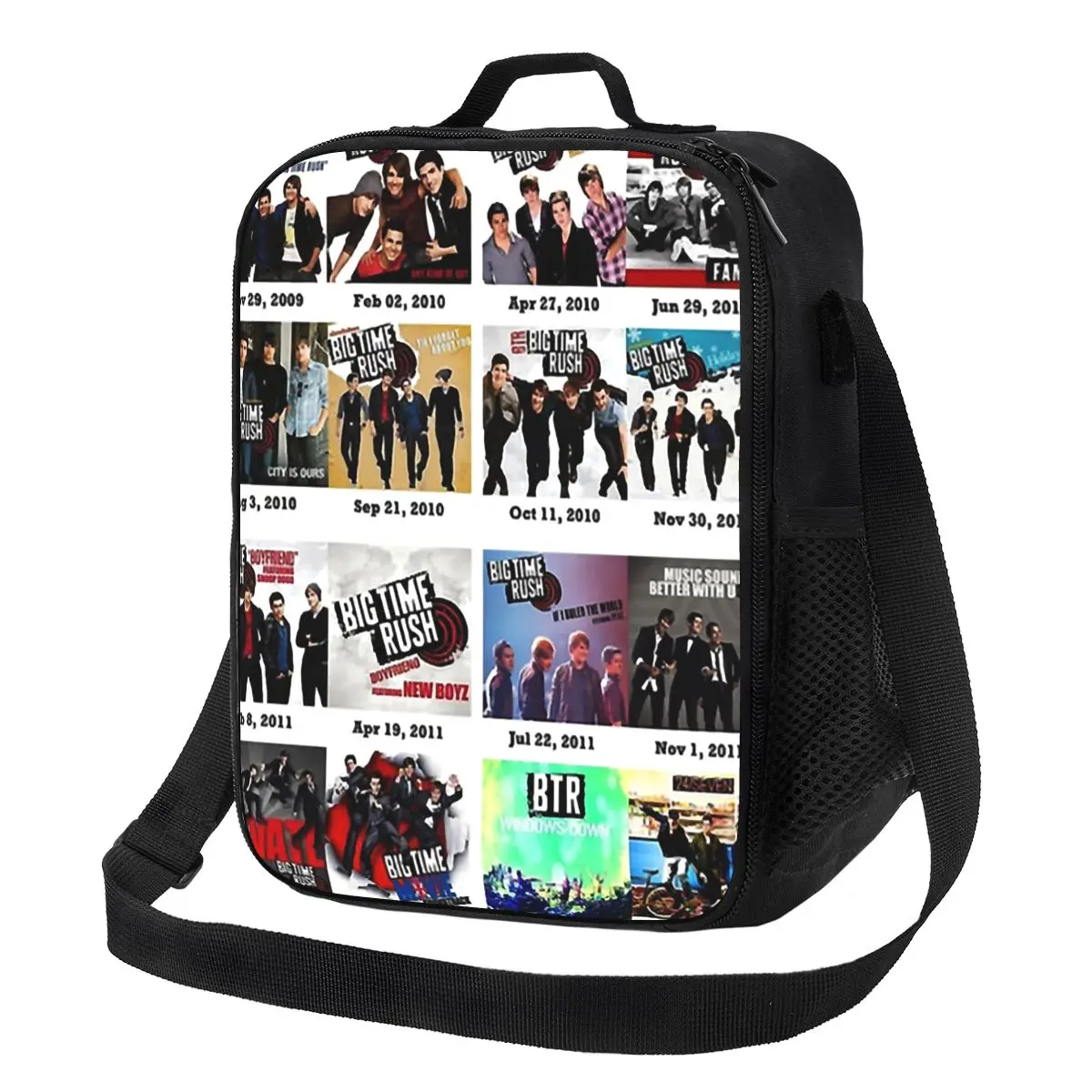 

Big Time Rush Band Famous Pictures Logo Insulated Lunch Bag Storage Food Boxes Portable Container Cooler Thermal Lunch Box Tote