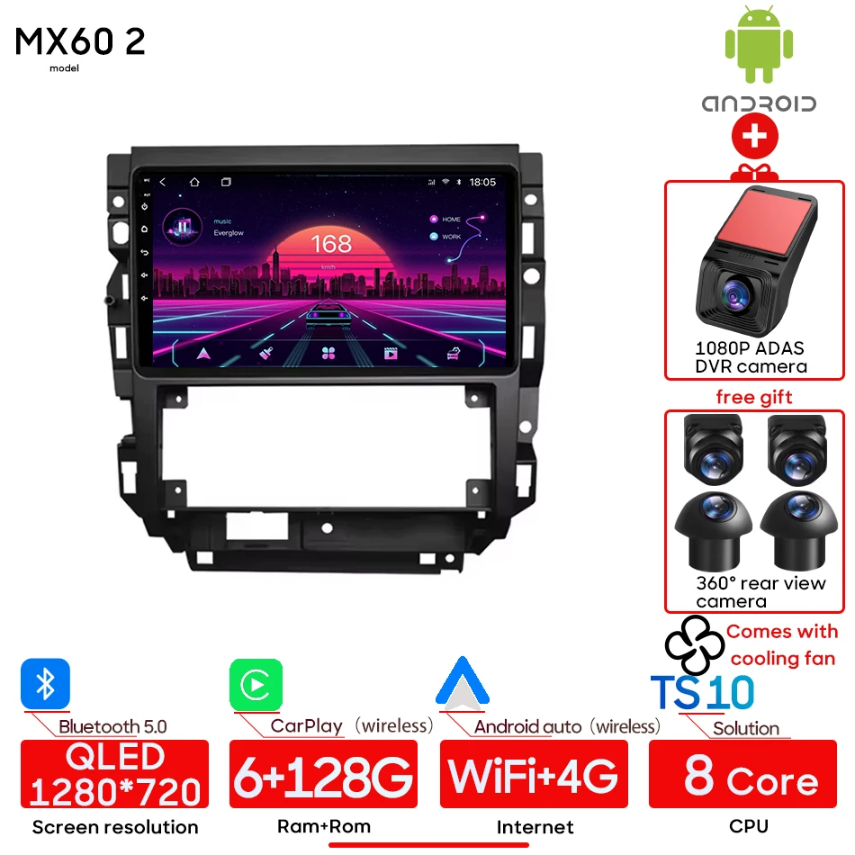 Voor Volkswagen VW Golf 4 Jetta MK4 2002-2008 Android Auto Multimedia Speler Autoradio Stereo Draadloze CarPlay Auto wifi Geen 2din