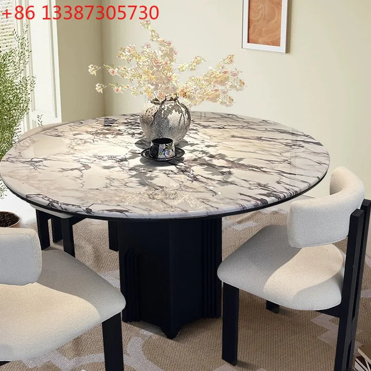 Modern simple French European retro solid wood high-end dining table living room home dining table