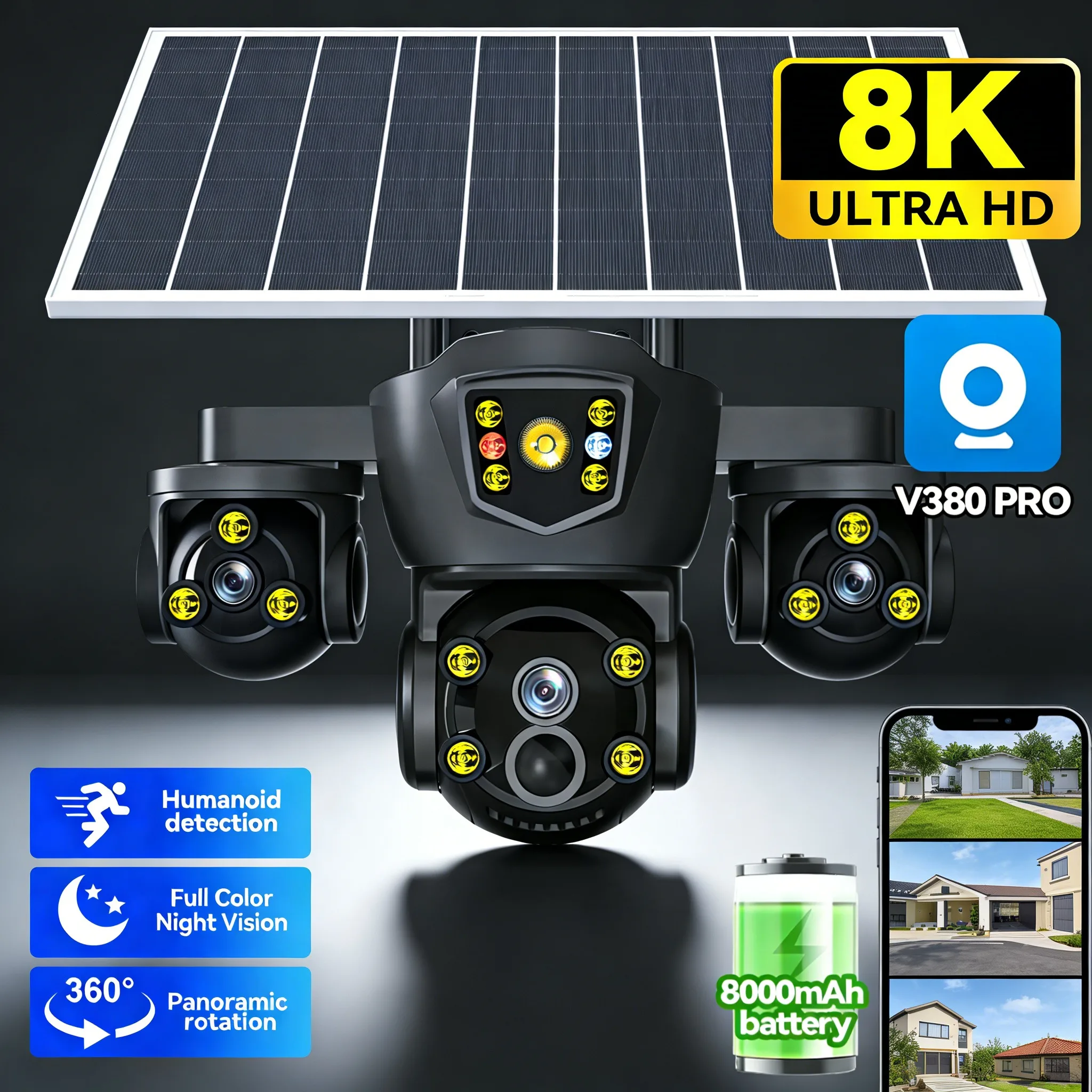 V380 Pro Triple Scr…