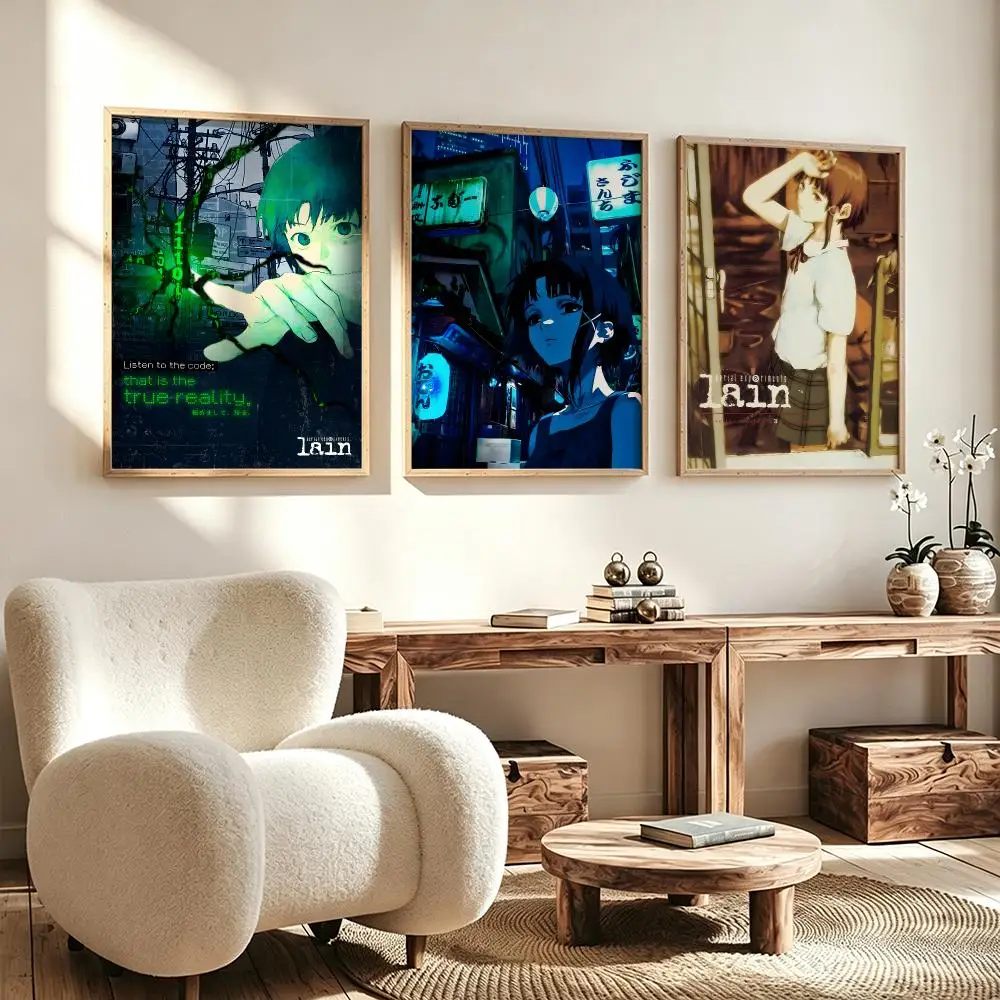 Modern Aesthetic Wall Art Poster anime Serial Experiments Lain Poster for Office Home Decor Interior Large Wall Picture Print