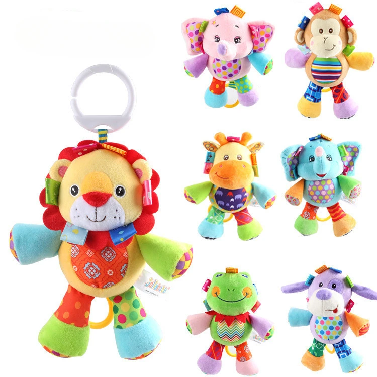 Hot Sale High Quality Baby Toys Comfort Soft Cute Dolls Newborns Baby Plush Dolls Animal Carts Baby Strollers Pendant Toys