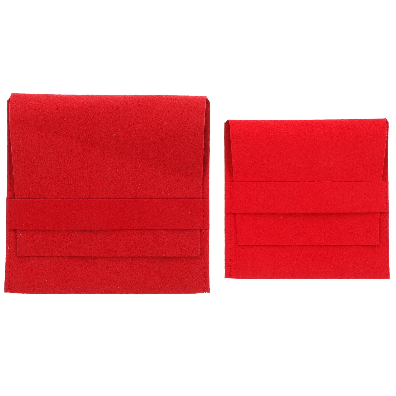 

2pcs Jewelry Pouch Small Jewelry Travel Organizer Pouch Portable Necklace Ring Earring Storage Bag For Women