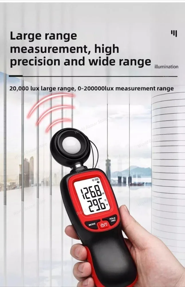 

high-precision illuminance meter, light measurement lumen tester, brightness measurement photometer tester