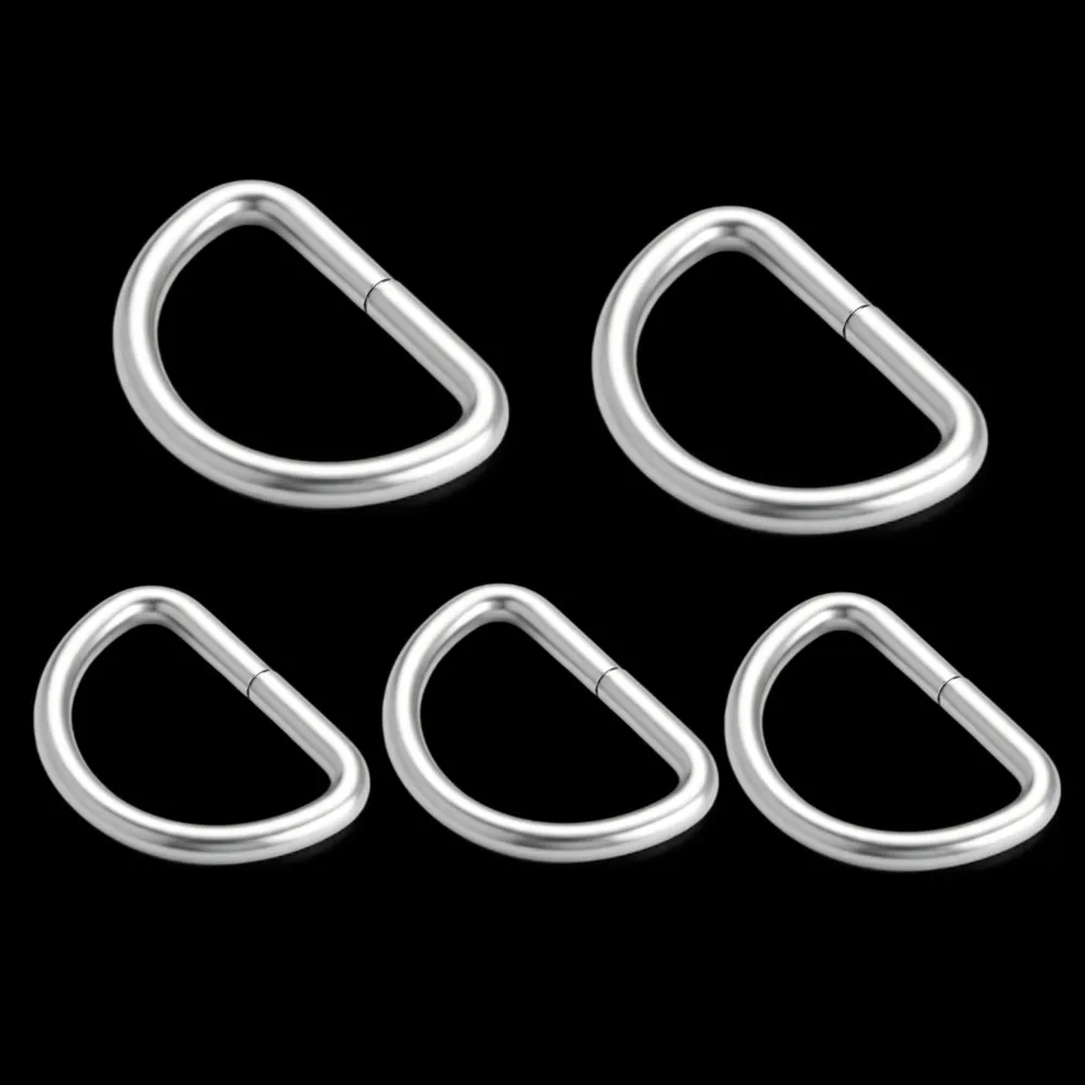 

High Quality Metal Thickened Leather Hand Bag Backpack Purse Strap Belt Dog Collar Chain Web Semi O Dee D Ring Buckle Clasp DIY