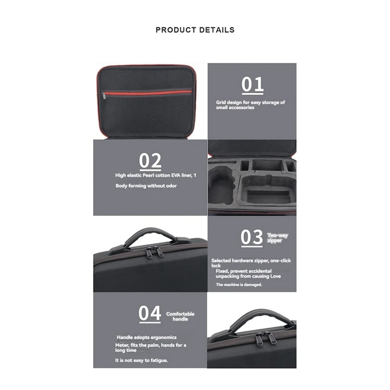 Portable Storage Bag  For DJI Mini 4 Pro Carrying Case Handbag Backpack Shoulder Bag