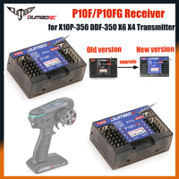 DUMBORC P10F P10FG 10CH 2.4GHz Receiver Voltage Return for X10P-350 DDF-350 X6 X4 Transmitter RC Car Model Crawler Boat Vehicle