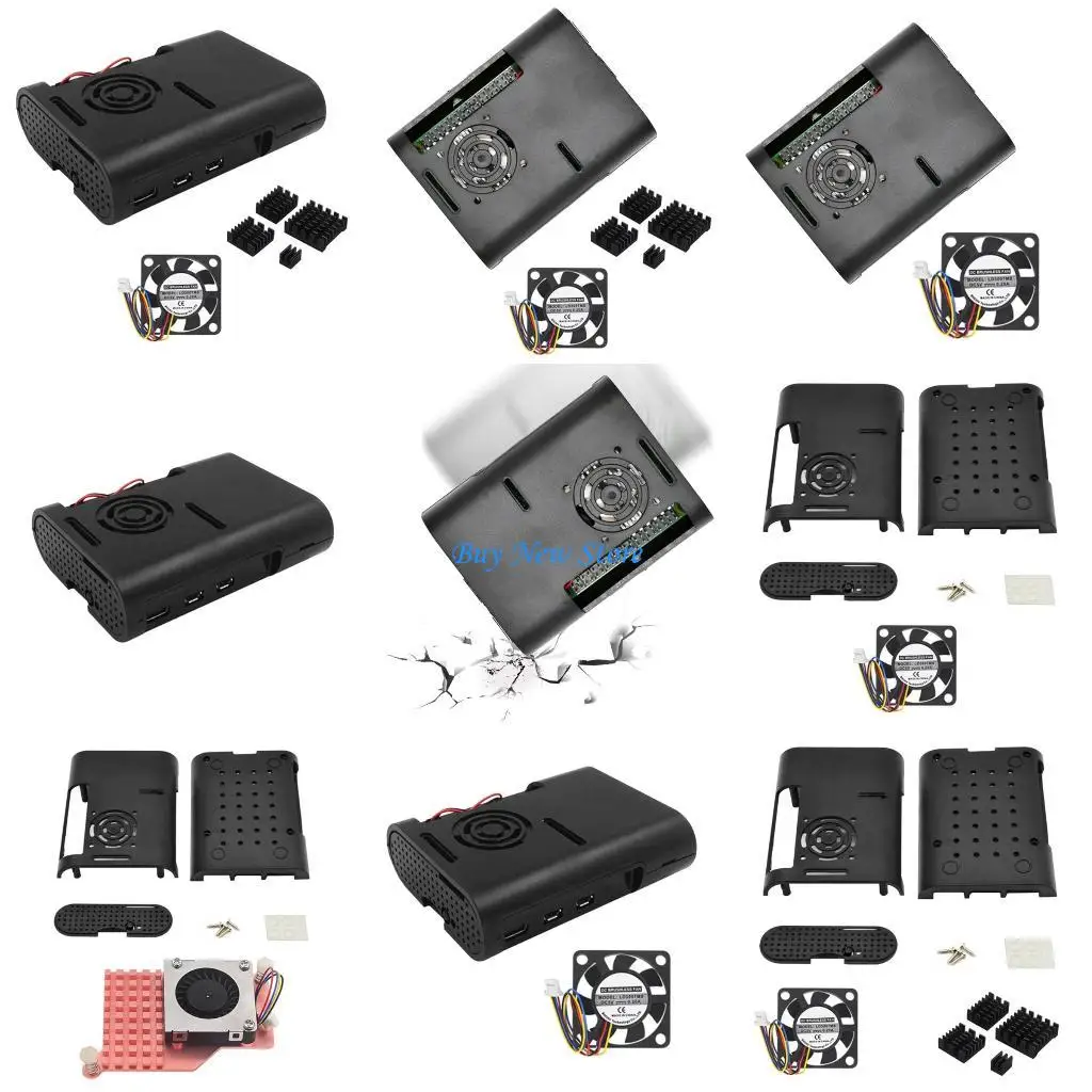 

20ce Защитный корпус Бокс радиатор для RPI 5 Корпус охлаждения. Дополнительное пассивное охлаждение вентиляционного вентилятора