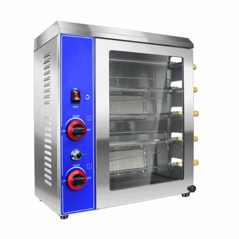 XEOLEO Chicken Machine Commercial Stainless Steel Grill Large Capacity Bbq Grill Roasting Roast Chicken Rotisserie Machine