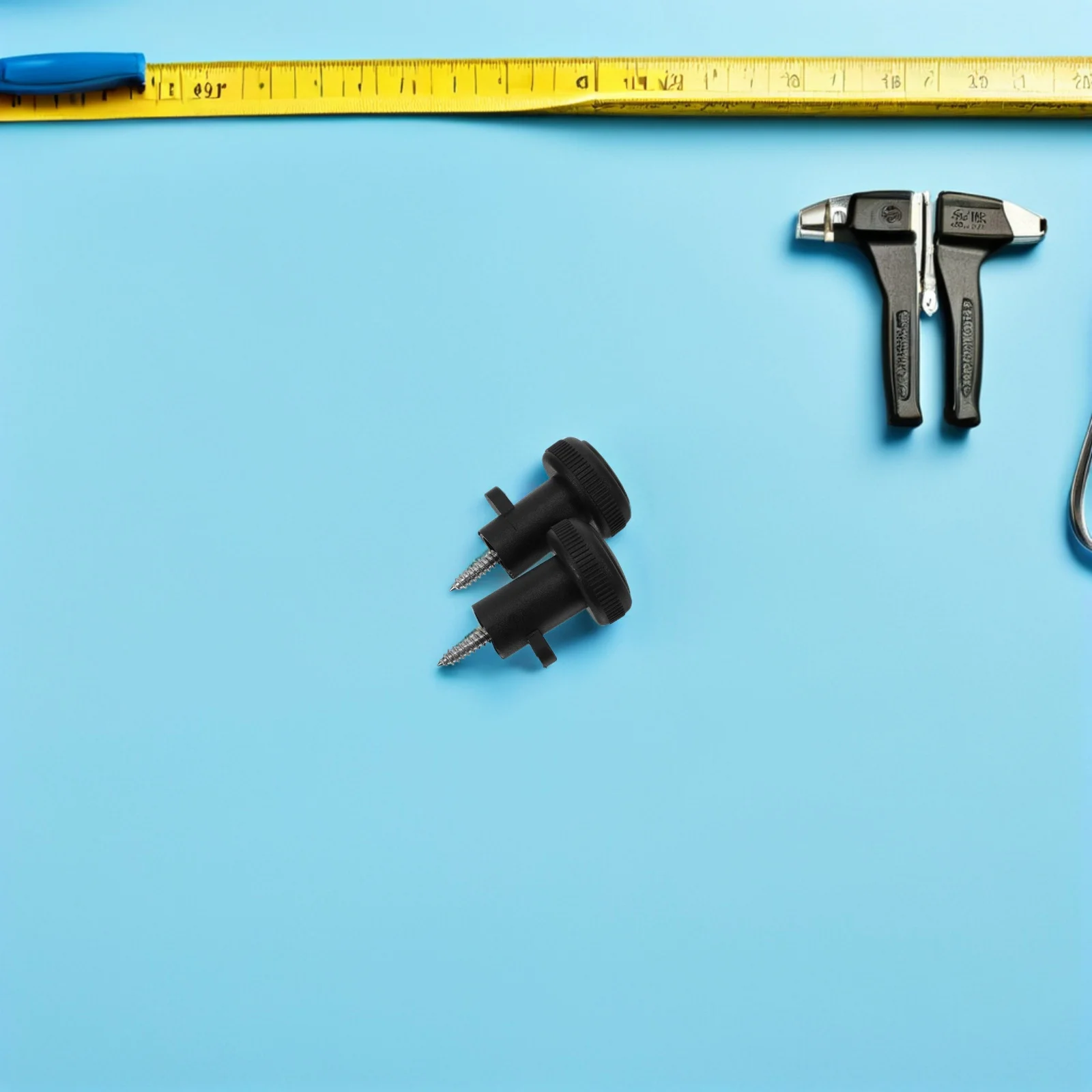 

2Pcs Mini Sliding Glass Door Handle Black Plastic Screw on Casement Window Pull Knob Replacement Screw on Window Knob