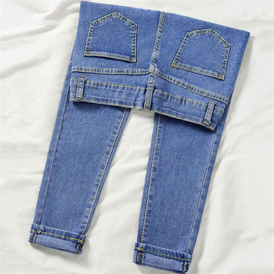 Ankle Length High Waist Pencil Jeans Women Korean Fashion Stretch Skinny Vaqueros 2024 Spring Summer Denim Pants Casual Leggings