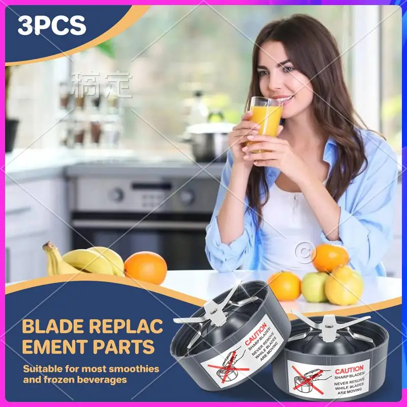 AU-3 Pieces Replacement Extractor Blade For Nutribullet 600W/ 900W Models Replacement Parts Blade
