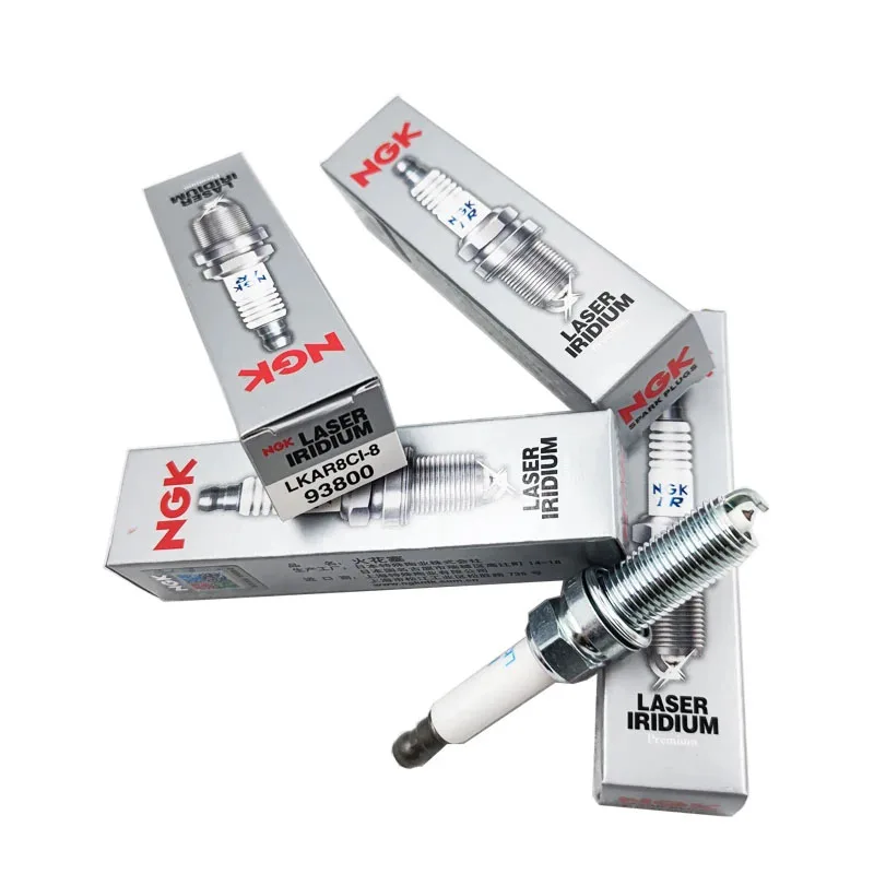 4Pcs NGK Iridium Spark Plug LKAR8CI-8 93800 for RENAULT CLIO MEGANE SCรNIC CAPTUR TWINGO VOLVO S60 S80 V40 V60 V70 XC60 XC40 S90