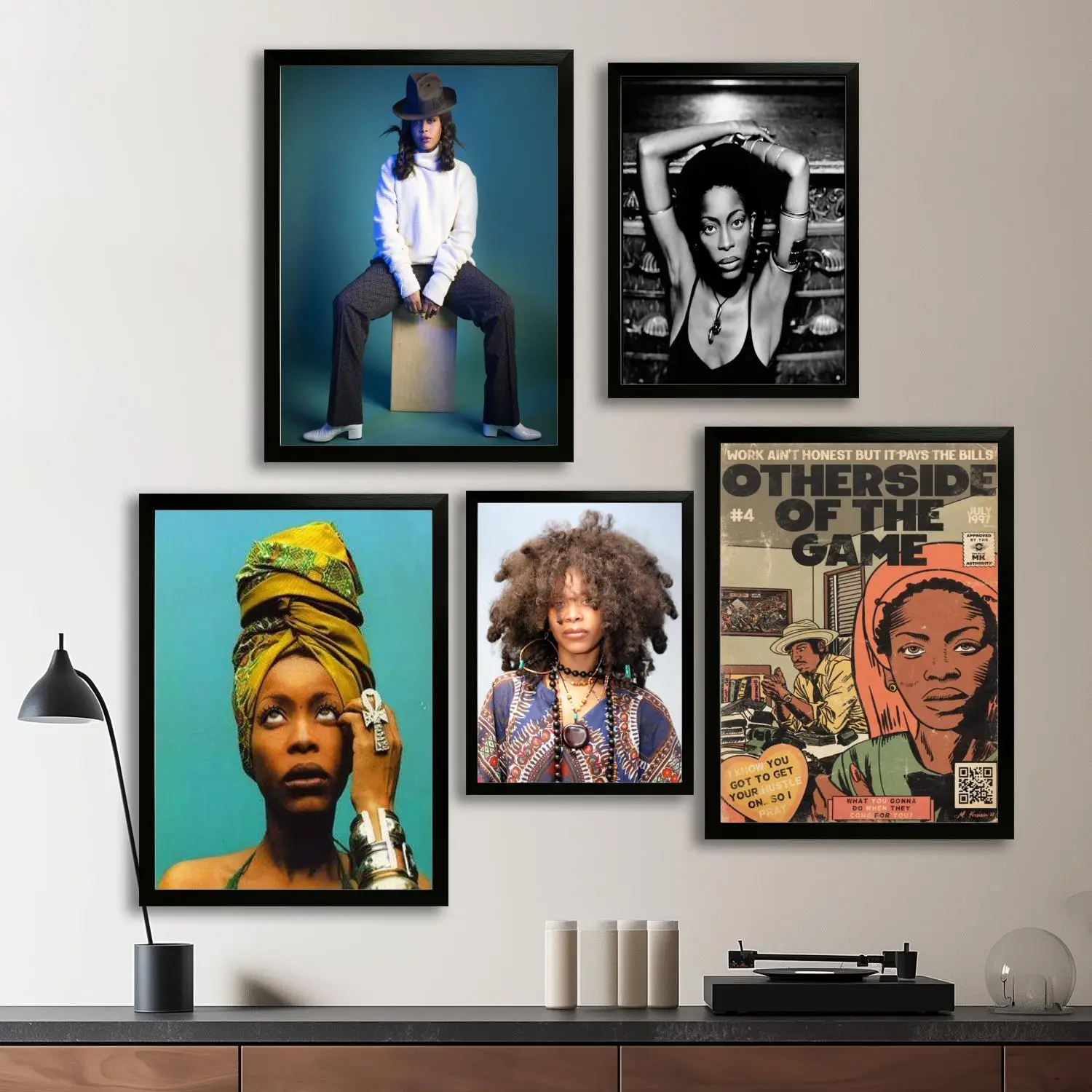 erykah badu Canvas Art Poster, Wall Art Picture Print, Modern Family Bedroom Decor Posters,Decorative painting