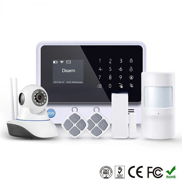 High Quality Smart Whole House Security Alarm System with Wireless Socket Optional PST-G90B Plus