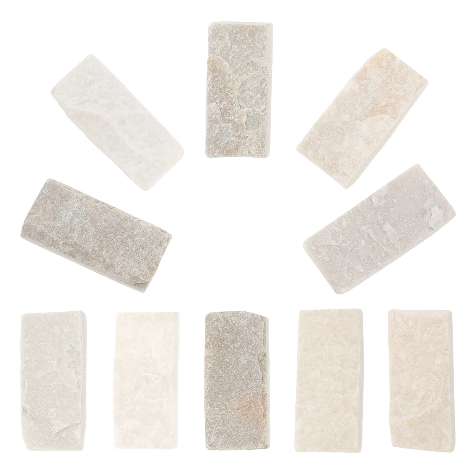 

10 Pcs Tank Decorative Bricks Natural Rock Slices Aquarium Fish Tank For Land Turtles Gravel Basking Turtles Landscaping