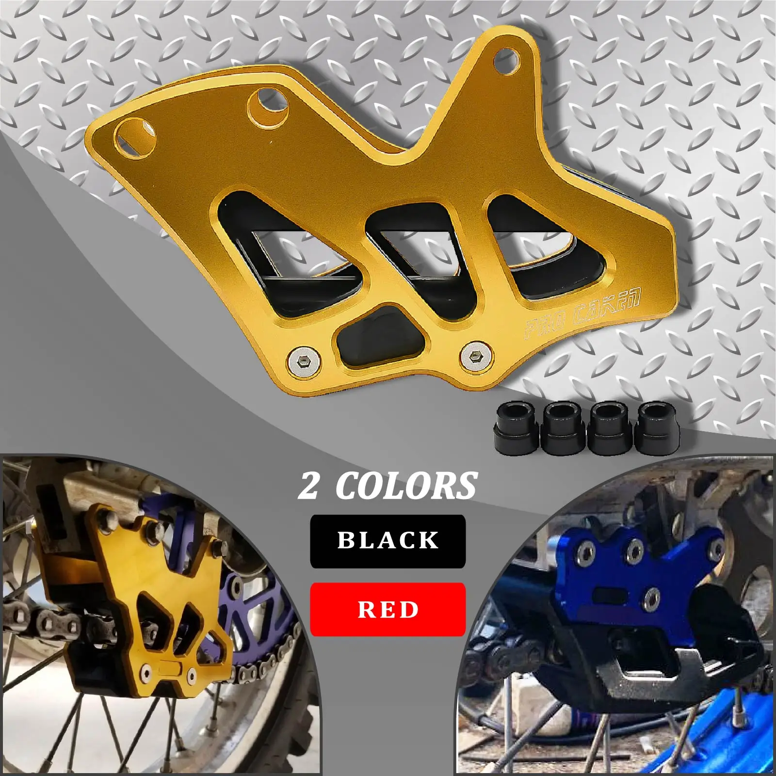 For Suzuki RM Z250 Z450 Motorcycle Chain Guard Guide RM125 RM250 RMZ250 RMZ450 RMX450Z DRZ250 DRZ400 E S M Enduro Dirt Pit Bike