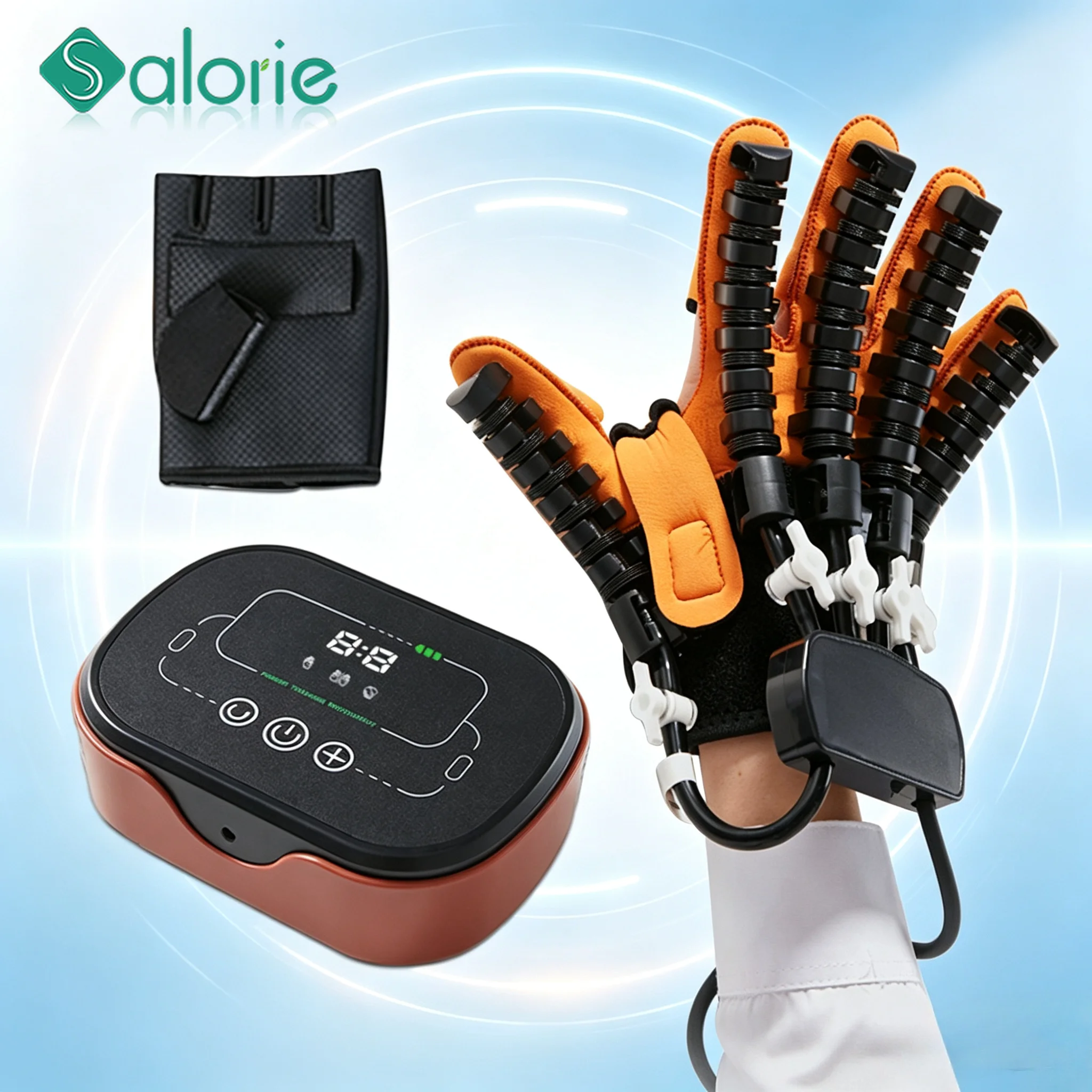 Robotic Rehabilitation Hand Glove, Hemiplegia Stroke Finger Training Equipment, Electric Hand Function Rehab Exerciser Device