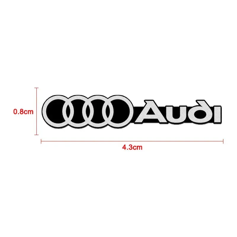 Audi pieces of aluminum alloy speaker stickers For Audi S8 TT A4L A6L RS3 RS4 RS5 RS6 C6 S3 S4 S5 S6 S8 A7 A1 A3 A4 A5 Q3 Q5 Q7