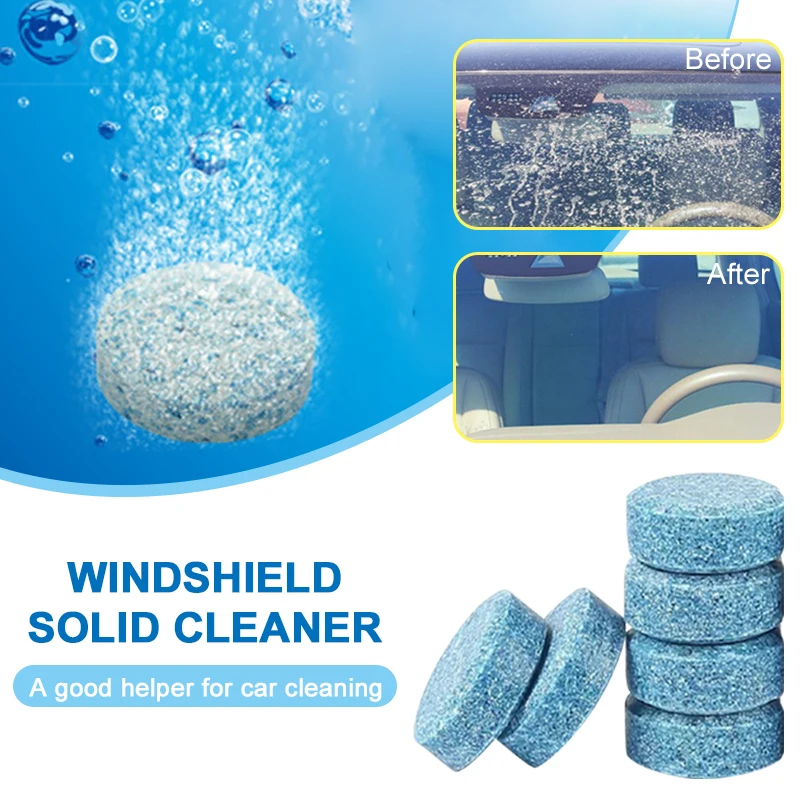 Solid Car Windshield Cleaners Effervescent Tablets Windshield Washer Fluid Tablets Tablet Windshield Cleaning Window Cleaner