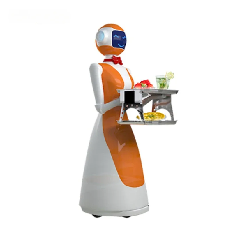 Automatic food delivery intelligent humanoid restaurant waiter robot